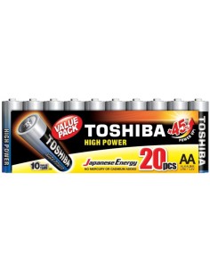 PILA ALKALINA LR-06 AA THOSIBA HIGH POWER (PACK-20UND.)