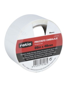 PRECINTO EMBALAJE BLANCO 48MMX66M RATIO 222B222