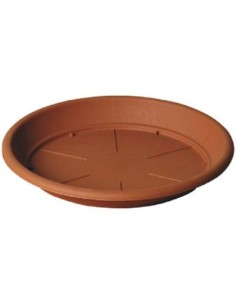 PLATO MACETERO PLASTICO TARRACOTA 18CM