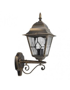 APLIQUE EXTERIOR ALUMINIO BOOTES1XE27 NEG/ORO IP44