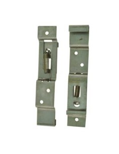 SOPORTE MATRICULA INOX. C/MUELLE BLISTER-2UND