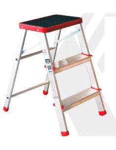 TABURETE ALUMINIO 3 PELD. ALT.PLATF: 0.67M