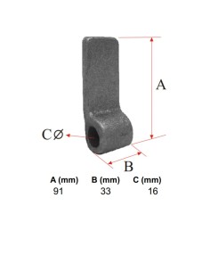 BISAGRA HEMBRA LISA MEDIA H-7