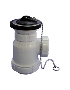 SIFON BOTELLA C/VALVULA 32MM BLANCO