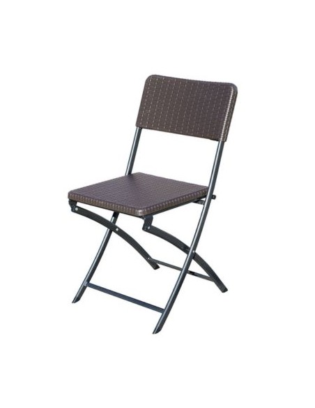 SILLA POLIETILENO RATAN PLEGABLE(NETO)