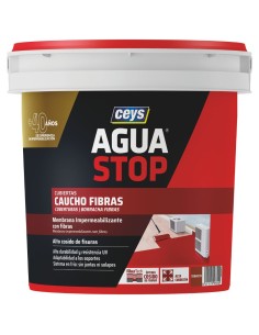 CAUCHO AGUASTOP CON FIBRAS TERRACOTA 1KG