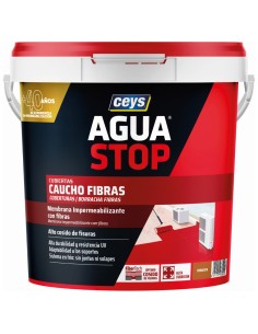 CAUCHO AGUASTOP CON FIBRAS TERRACOTA 5KG