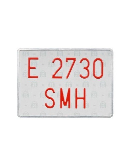 PLACA MATRICULA SAMART ALUMINIO VEHICULO ESPECIAL ALTA 280X200