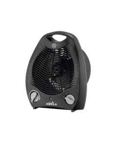 TERMOVENTILADOR ELECTRICO CANDIL 2000W NEGRO TERMOSTATO REG. 2POTENCIAS 3FUNCIONES, SIST. SEGURIDAD 29,5X21,9X13,1CM(NETO)