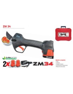 ZANON ZM34 TIJERA PODA 2 BAT. 2,5 Ah - 14,4 V HASTA 35 mm