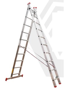 ESCALERA DESLIZ.2X15 PELDAÑOS/4+4M/PERF.80MM