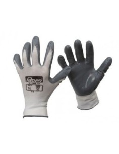 GUANTE TELA/NITRILO GRIS TALLA-8