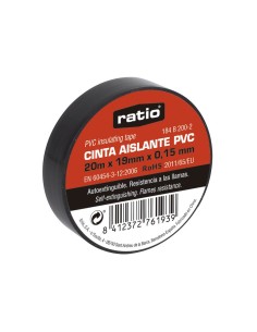 CINTA AISLANTE 19X20 NEGRA 