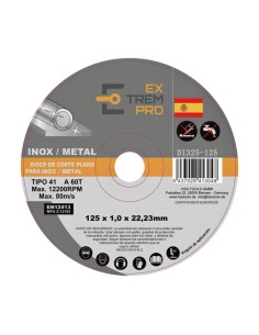 DISCO CORTE INOX 125X1 EXTREMPRO