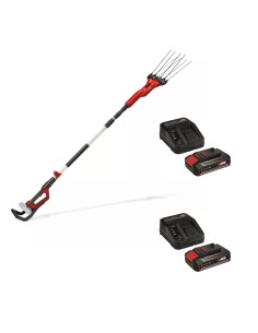 KIT EINHELL(VAEI2 + KIEI1X2)VAREADOR DE OLIVA Y ALMENDRA GE-FS 18/53 Li-SOLO + 2 BATERIAS 2.5 AH Y 2 CARGADORES(NETO)