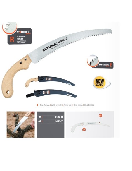 SERRUCHO ALTUNA PODA C/FUNDA CURVO 330 M/MADERA TIPO BELLOTA