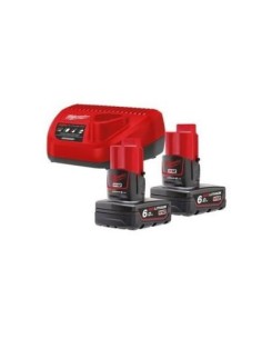 KIT 2 BATERIAS MILWAUKEE M12 6.AH+CARGADOR C12C(NETO)