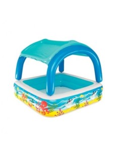 PISCINA HINCHABLE CON TECHO DESMONTABLE147X147X122 CM 2