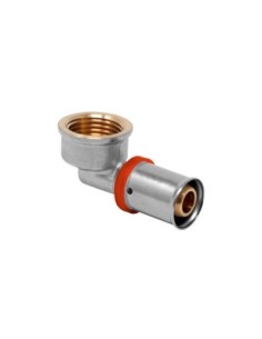 CODO HEMBRA 90º MULT. PRESS Ø16X1/2 TIPO U-ROJO 2