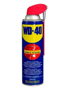 LUBRICANTE ACEITE MULTI-USO WD-40 500ML DOBLE ACCION.
