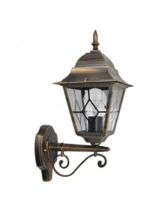 APLIQUE EXTERIOR ALUMINIO BOOTES1XE27 NEG/ORO IP44 2