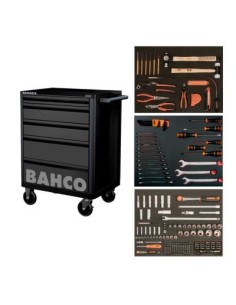 CARRO HERRAMIENTAS BAHCO NEGRO 6 CAJONES CON 206 HERRAMIENTAS(NETO) 2