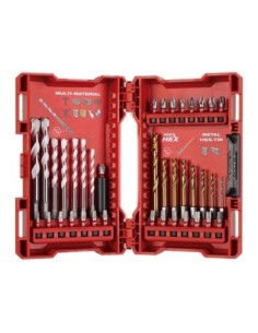 ESTUCHE MILWAUKEE TODO EN UNO 1/4  39 PIEZAS