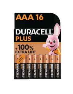 PILA DURACELL PLUS AAA (LR03) BLISTER 16 UND 2