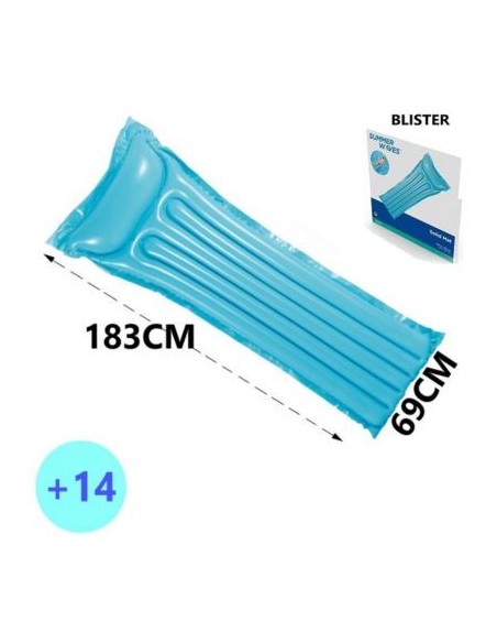 COLCHONETA PVC SUMMER WAVES AZUL