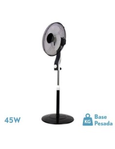 VENTILADOR DE PIE MAGICO NEGRO/BLAN 3 VEL.45W 3ASP(NETO)