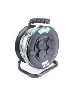 ENROLLACABLE ELECTRICO CON ENROLLACABLE CON TAPA 25M 3G X 1.5MM² IP44