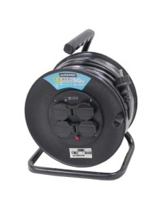 ENROLLACABLE ELECTRICO CON ENROLLACABLE CON TAPA 50M 3G X 1.5MM² IP44