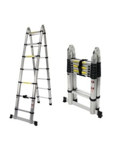 ESCALERA EXTENSIBLE ARTICULADA ALUMINIO 7+7P 4.4M(NETO)