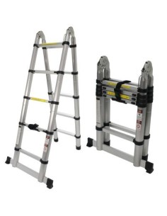 ESCALERA EXTENSIBLE ARTICULADA ALUMINIO 5+5P 3.16M(NETO)