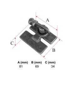 CIERRE ALEMAN PEQUEÑO CINCADO T-6 ZINC 2