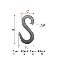 GANCHO DE CADENA PEQUEÑO G-10 2