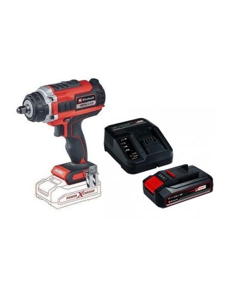 KIT EINHELL (LLEI1+KIEI1)LLAVE DE IMPACTO BRUSHLESS IMPAXXO 18/400 + 1 BATERIA 2.5AH +CARGADOR