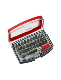 CAJA DE PUNTAS DE 32 PIEZAS, ACERO AL CROMO-VANADIO,