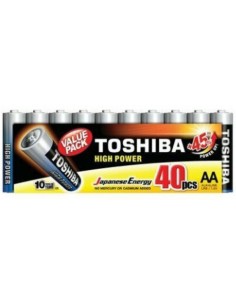 PILA ALKALINA LR-06 AA THOSIBA HIGH POWER (PACK-40UND.)