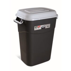 CUBO BASURA ECO TAYG 95L GRIS